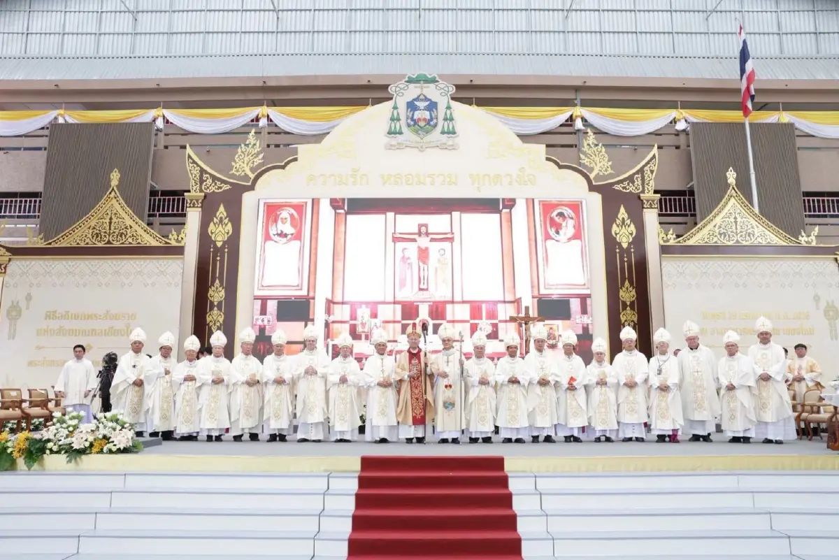พิธีอภิเษก 'สุพจน์ ฤกษ์สุจริต' เข้ารับตำแหน่ง 'พระสังฆราช' แห่งสังฆมณฑลเชียงใหม่