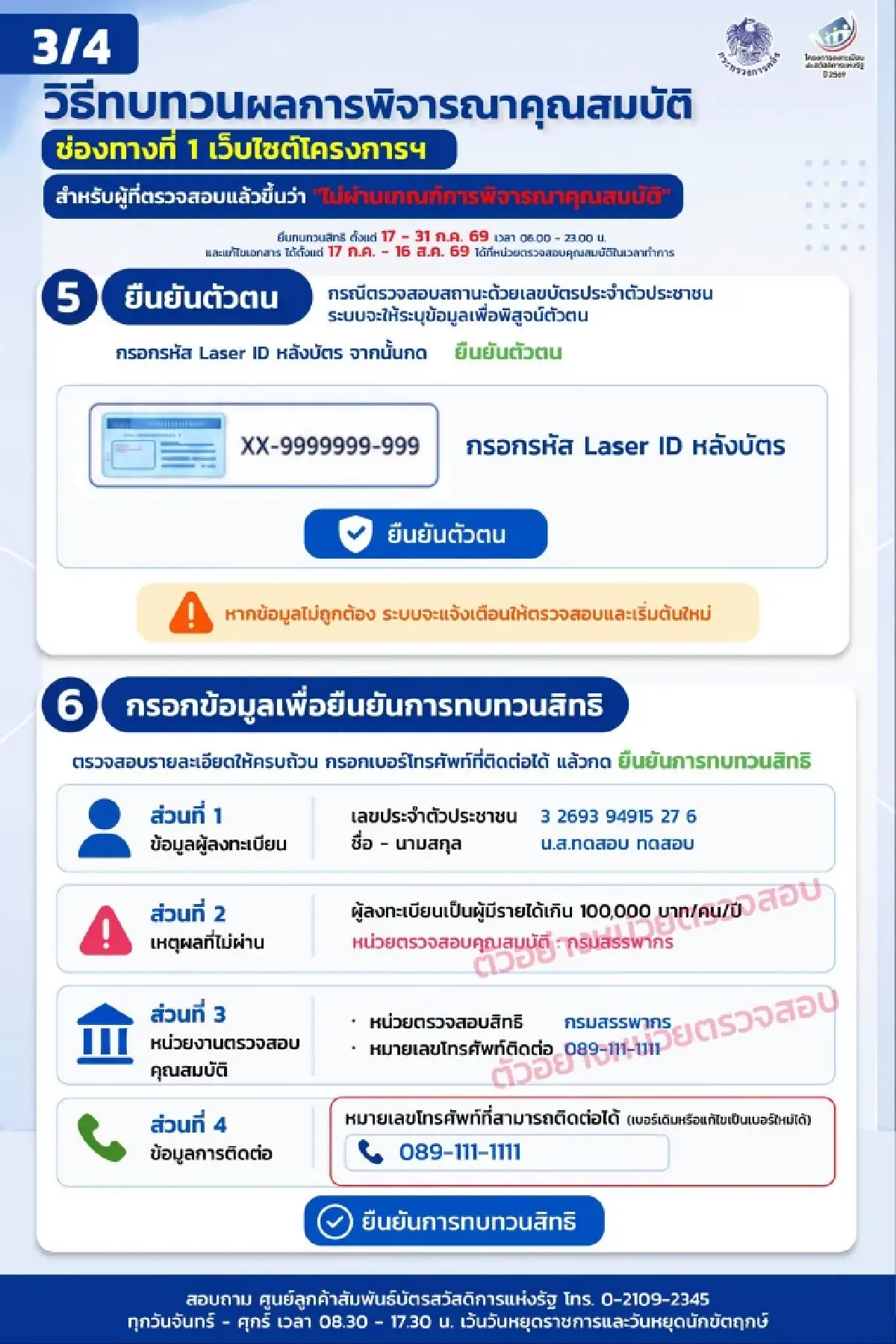 ทำยังไงต่อ? ไม่ผ่านคุณสมบัติ บัตรสวัสดิการแห่งรัฐ 2569 หมดเวลา 31 ก.ค.