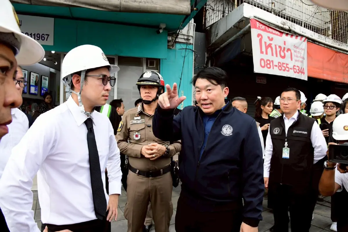 'สิริพงศ์' สั่งรับมือตึก - ถนนทรุดตัว เหตุน้ำรั่วซึมอุโมงค์ 'รถไฟฟ้าสายสีม่วง'