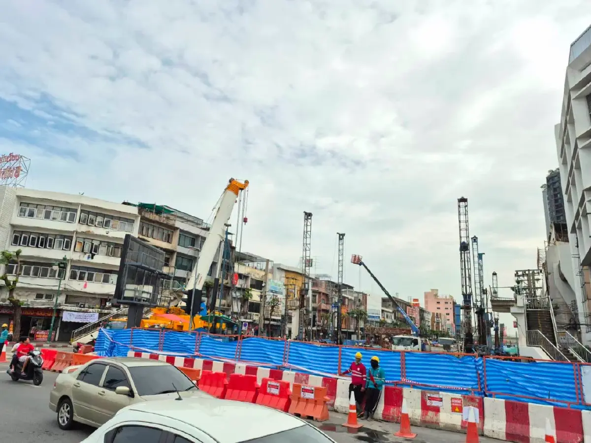 เปิดผลตรวจล่าสุด อาคารทรุด เหตุน้ำรั่วอุโมงค์รถไฟฟ้าวงเวียนใหญ่