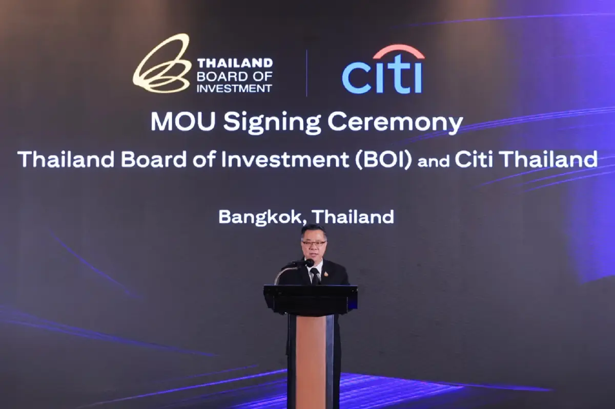 BOI–Citi เปลี่ยนเกมดึง FDI เจาะรายอุตสาหกรรม–รายบริษัท เชื่อมเครือข่ายนักลงทุนโลก ดันไทยรับศึกลงทุนยุคใหม่