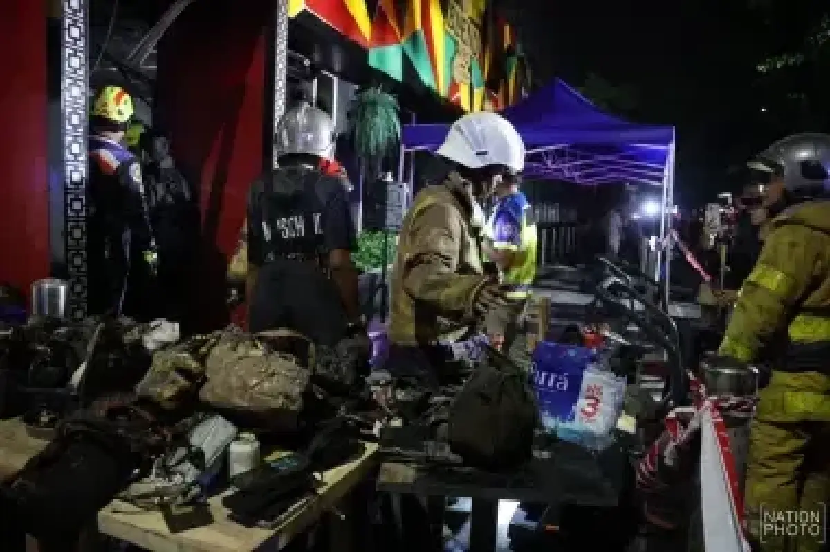 โศกนาฏกรรม ไฟไหม้โรงเบียร์ห้าแยกลาดพร้าว เสียชีวิตเบื้องต้น 27 ราย