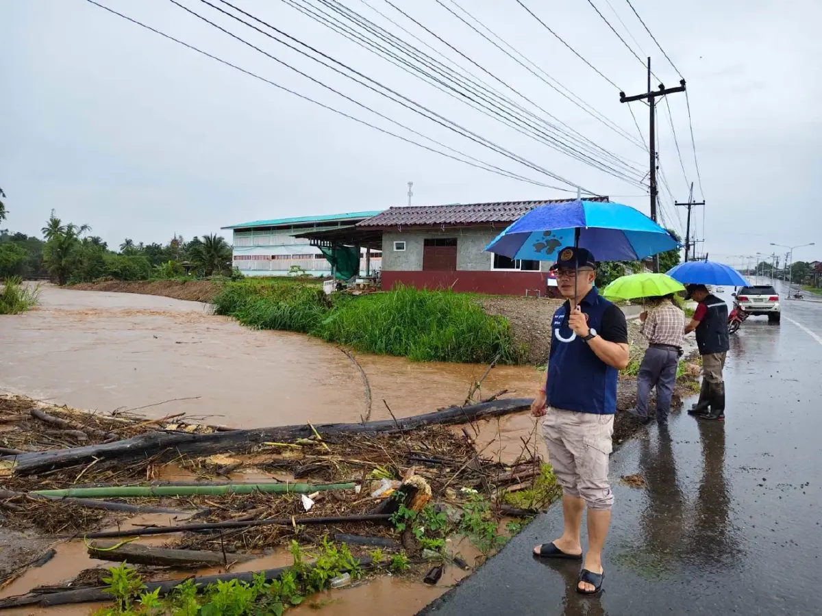 น้ำท่วม 4 อำเภอเชียงราย หลังฝนตกหนักน้ำป่าทะลัก เปิดประตูน้ำ 100%