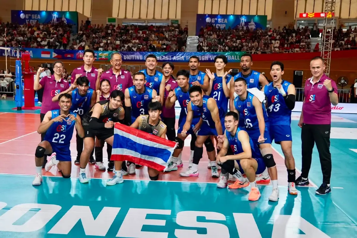 ผลวอลเลย์บอลชาย 'ไทย ชนะ กัมพูชา' 3 เซตรวด เข้ารอบชิง SEA V Cup 2026