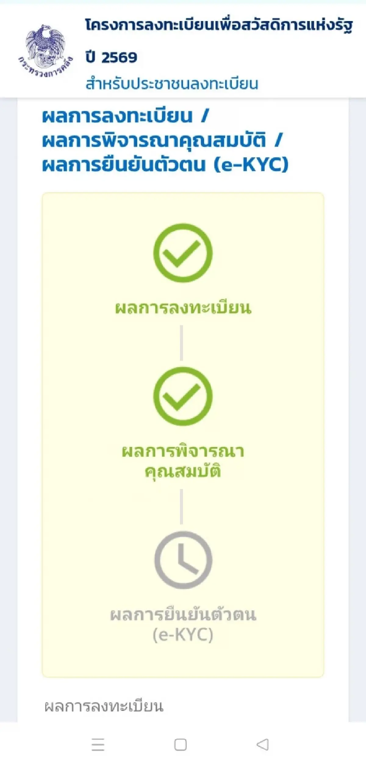 เข้าระบบ welfare.mof.go.th ตรวจสอบรายชื่อ คนได้บัตรสวัสดิการแห่งรัฐ 2569