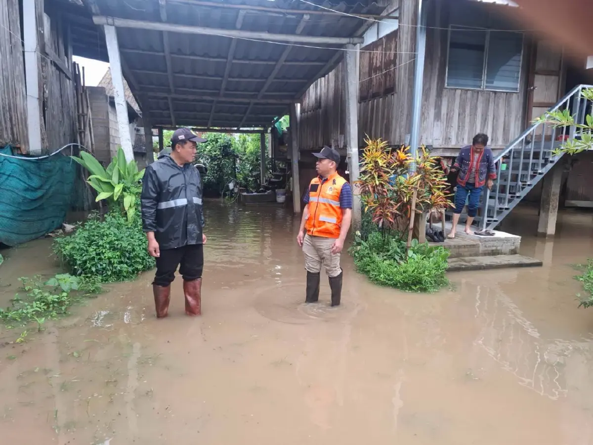 เชียงรายฝนตกหนักน้ำหลากท่วม 4 อำเภอ เร่งเปิดประตูน้ำระบายด่วน
