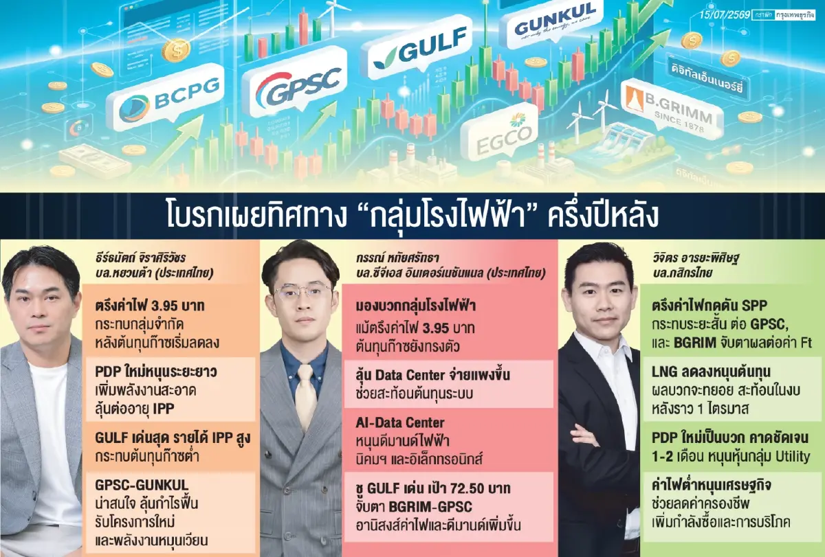ปฏิรูปค่าไฟเขย่า ‘กลุ่มโรงไฟฟ้า’ โบรกชี้ตรึง 3.95 บาท สะเทือนระยะสั้น แต่ปลดล็อกเติบโตยาว