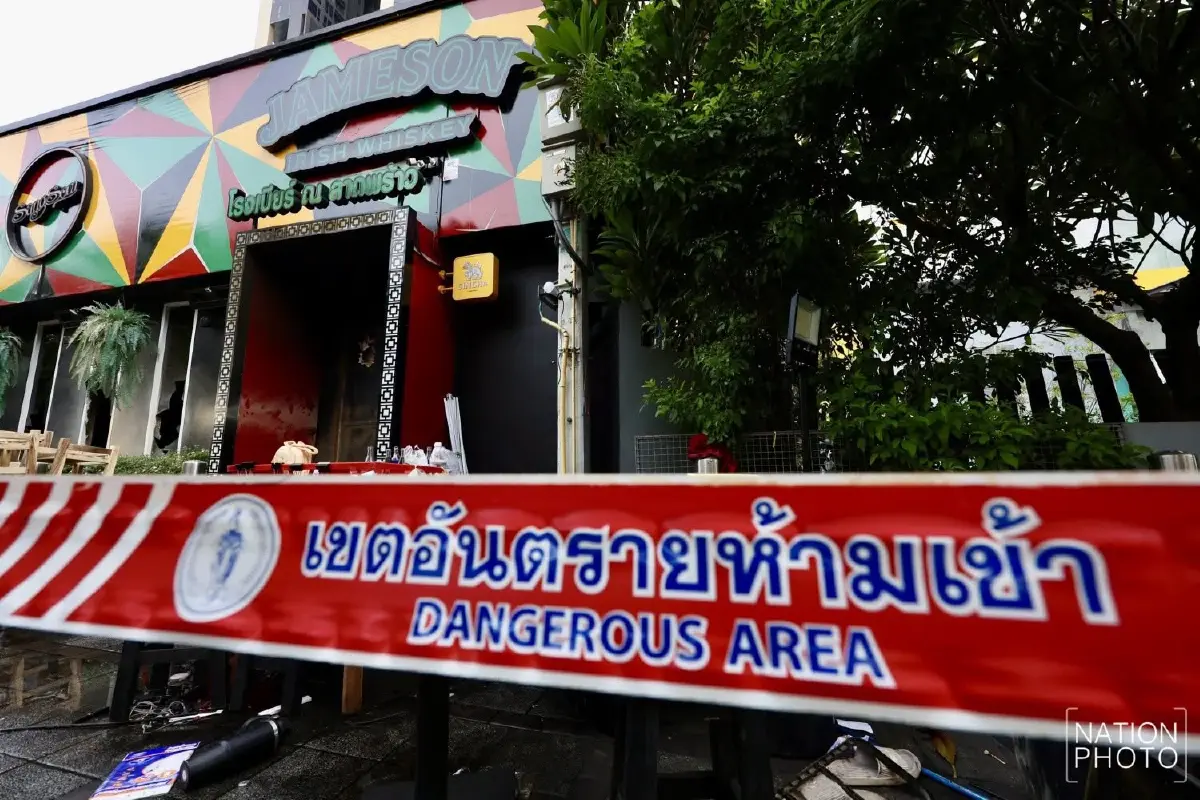 'โรงเบียร์ ณ ลาดพร้าว' เช้านี้ หลังไฟไหม้กลางดึก ตาย 27 เจ็บ 63 ราย
