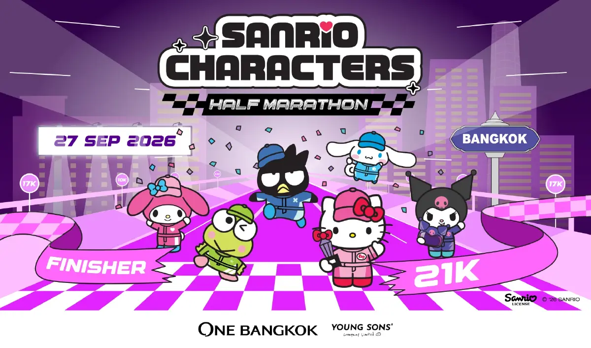 แฟนซานริโอ ห้ามพลาด กับงานวิ่ง SANRIO CHARACTERS HALF MARATHON ณ วัน แบงค็อก