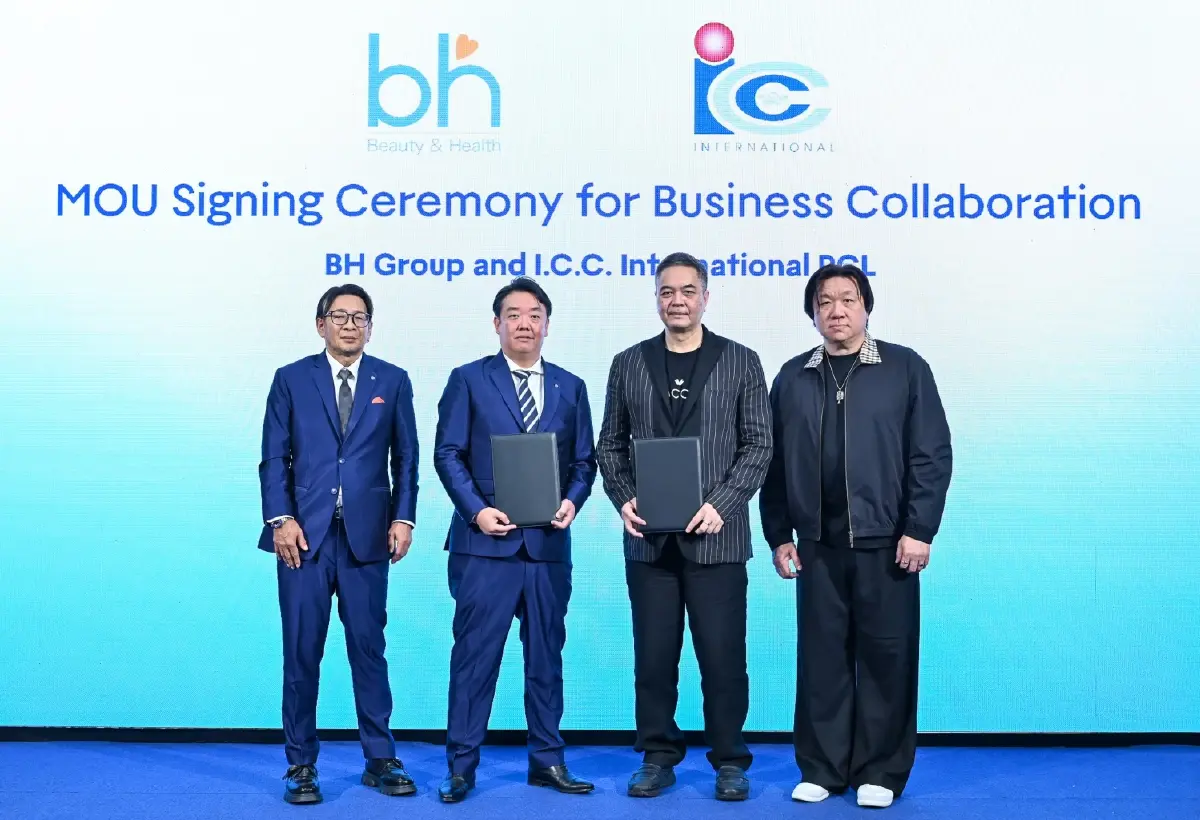 'ไอ.ซี.ซี.' จับมือยักษ์ความงามญี่ปุ่น 'BH Group' ร่วมทุนลุยตลาดซาลอนในไทย