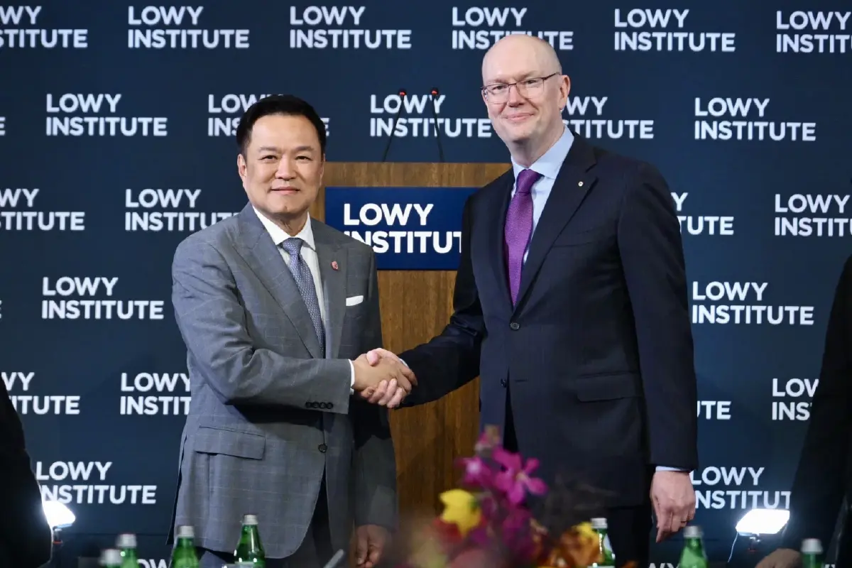 อนุทินโชว์วิชั่นเวที Lowy ที่ออสเตรเลีย โลกแบ่งขั้ว ไทยไม่เลือกข้าง