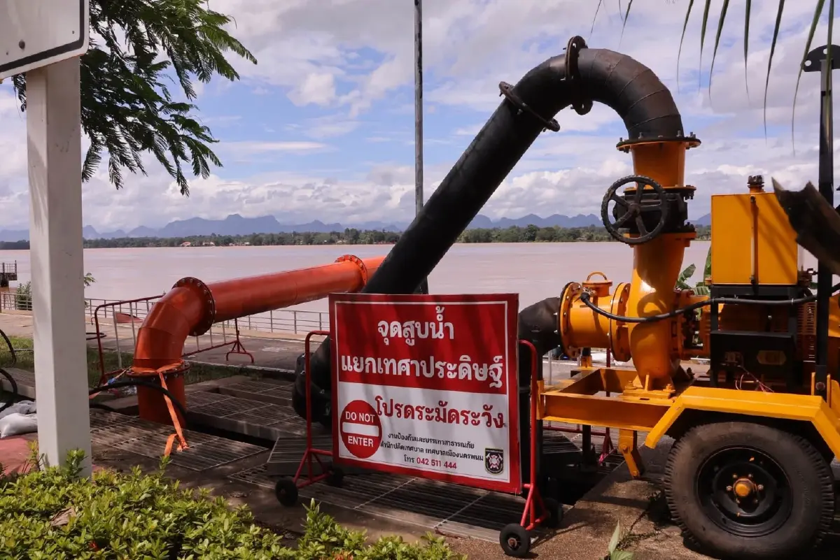 นครพนม เฝ้าระวังน้ำท่วมด่วน! 'แม่น้ำโขง' จ่อแตะระดับเตือนภัย