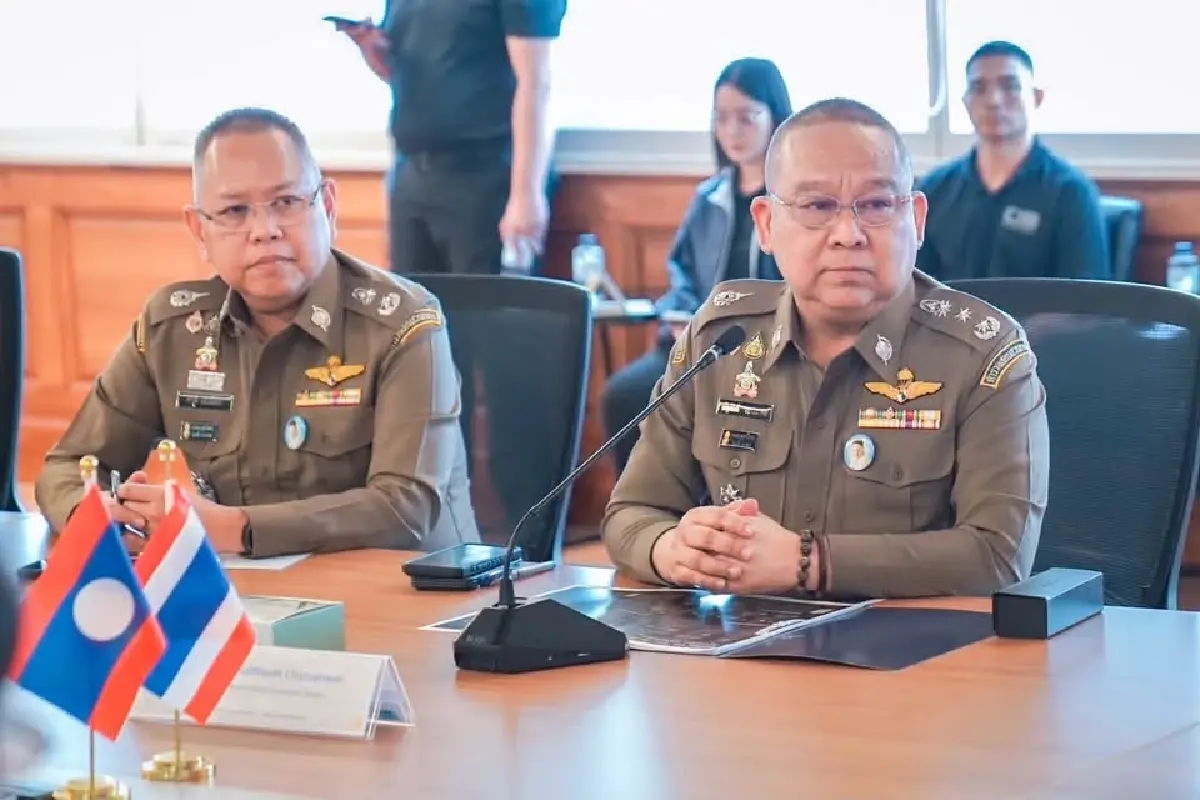 ลาว - ธนาคาร LDB เข้าพบ ผบช.ก. ดำเนินคดี 3 บัญชีโซเชียล