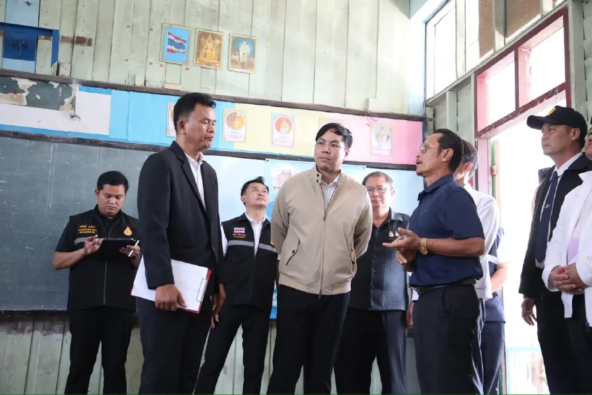 ‘อัครนันท์’ ลุย จ.ชัยภูมิ ตรวจโรงเรียนพื้นที่ห่างไกล ผลักดันสถานศึกษาปลอดภัย