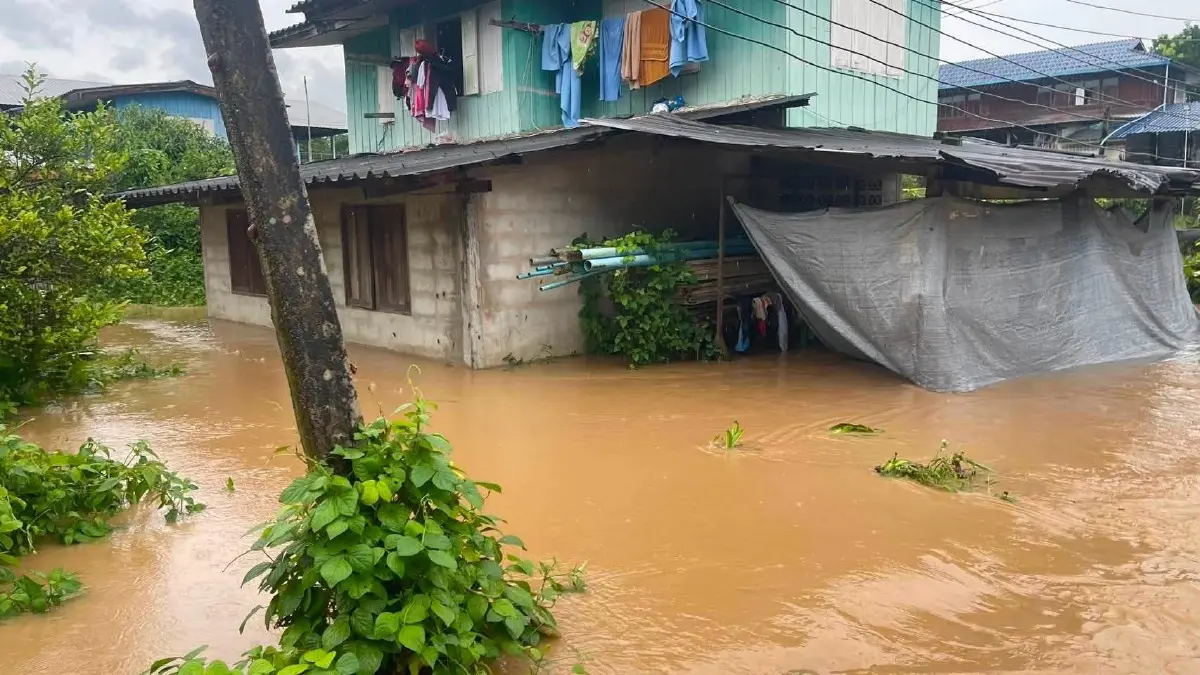 เปิด 5 พื้นที่เสี่ยง ทองผาภูมิ ฝนตกหนัก ปภ. เตือน น้ำป่า-ดินถล่ม