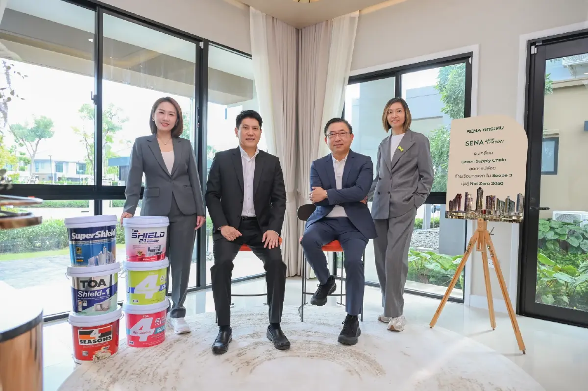 เสนา ผนึก TOA ขับเคลื่อน Green Supply Chain ลดคาร์บอน Scope 3 สู่ Net Zero 2050