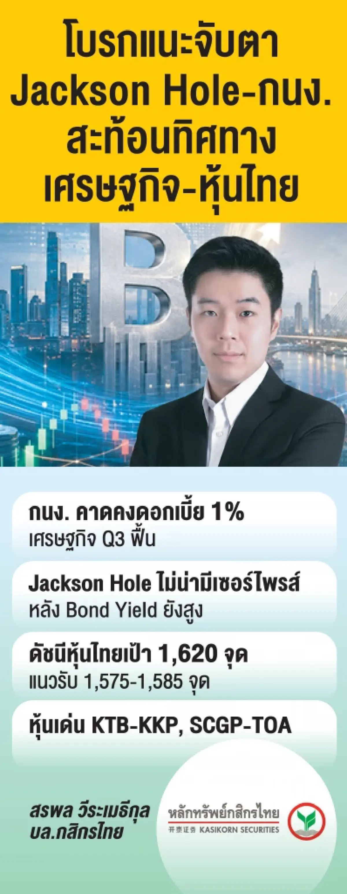 จับตา 2 บิ๊กอีเวนต์เศรษฐกิจ โบรกเผยชี้ชะตา ‘หุ้นไทย-ดอกเบี้ย-เงินทุน’