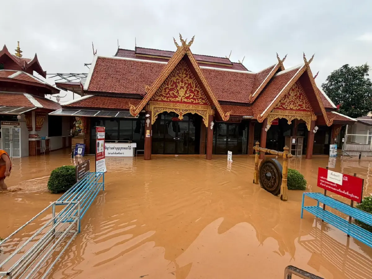 น้ำท่วมน่าน 2569 มวลน้ำทะลักเข้า 'วัดภูมินทร์' เตือนเหนือ รับมือฝนซ้ำ