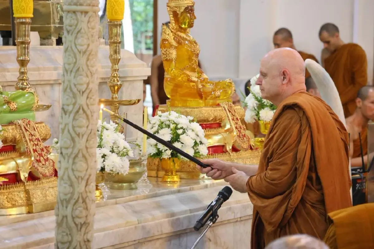อุบลฯ ต้อนรับ 'สมเด็จฌอน ชยสาโร' เยือนวัดหนองป่าพง รำลึกหลวงปู่ชา