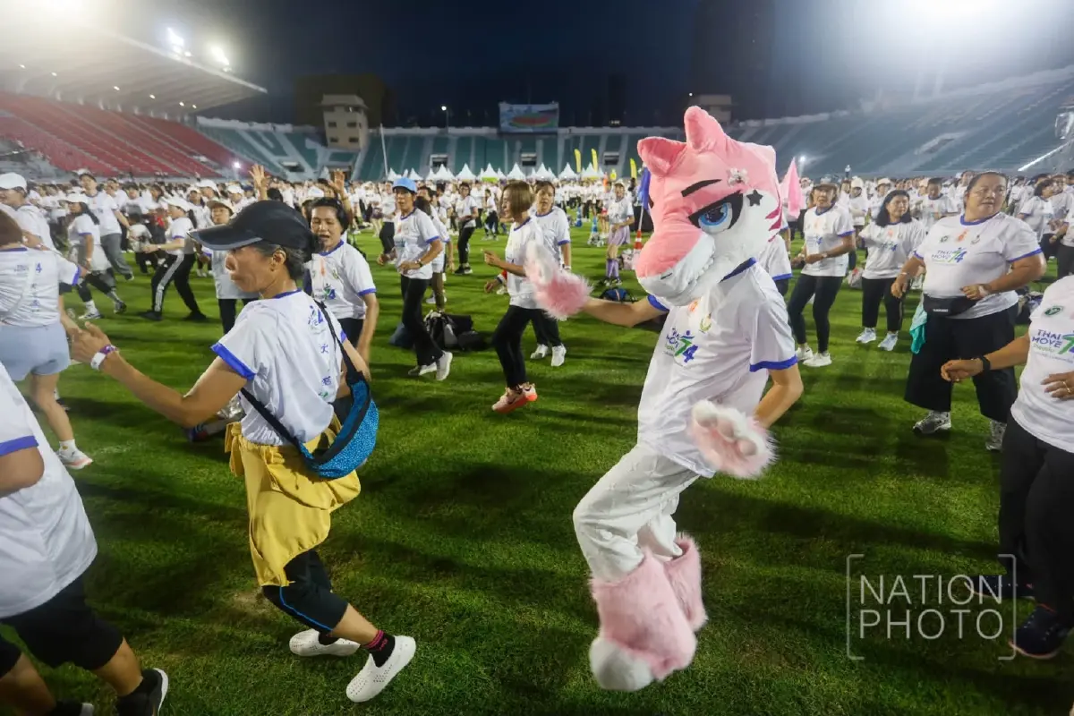 นายกฯรวมพลังคนไทย แอโรบิกลดเสี่ยง NCDs สำเร็จ 74 วัน 74 ล้านแคลอรี