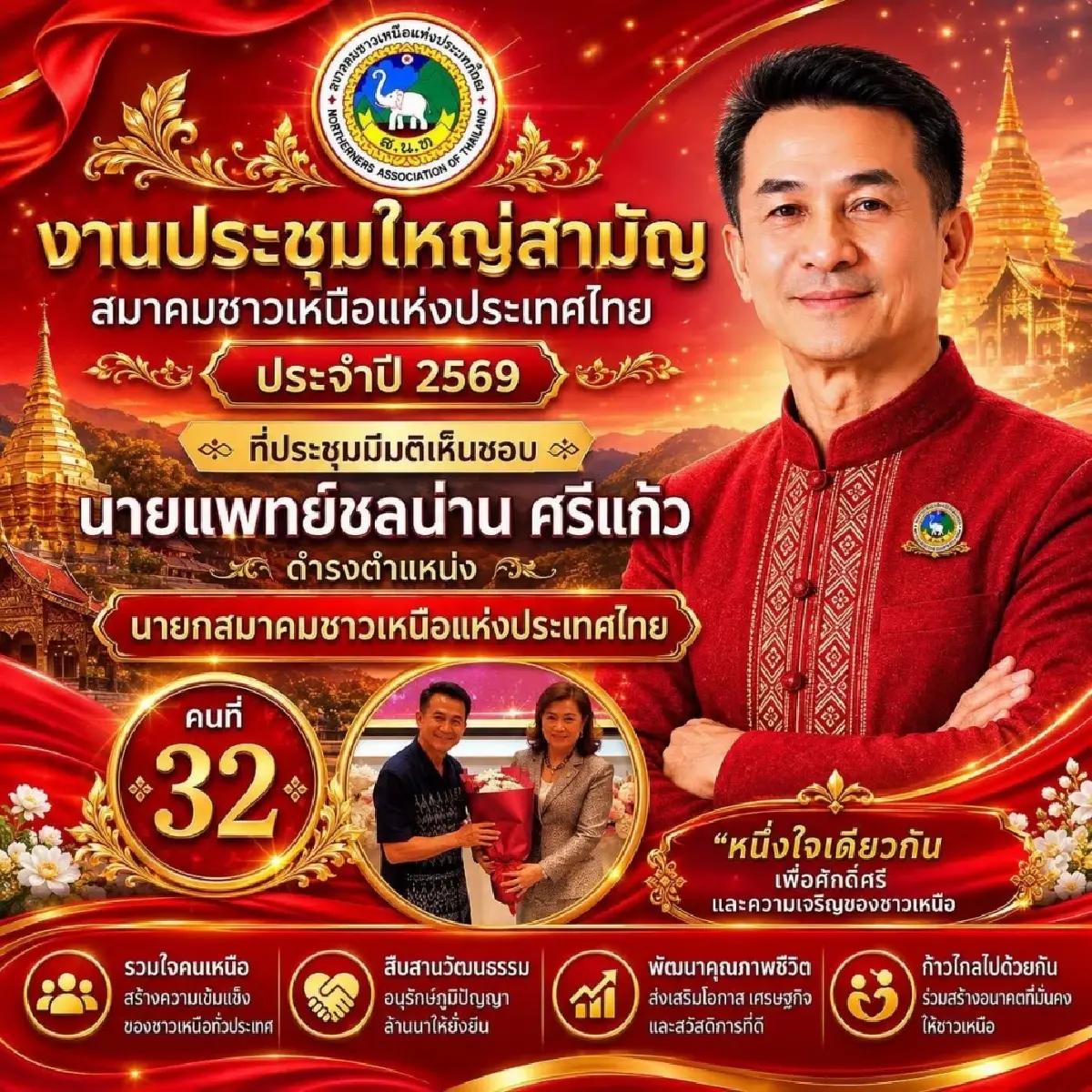 หมวกใหม่ ’หมอไหล่‘ นายกคนเหนือ โจทย์หิน ‘ชลน่าน’ คัมแบ็ค สส.