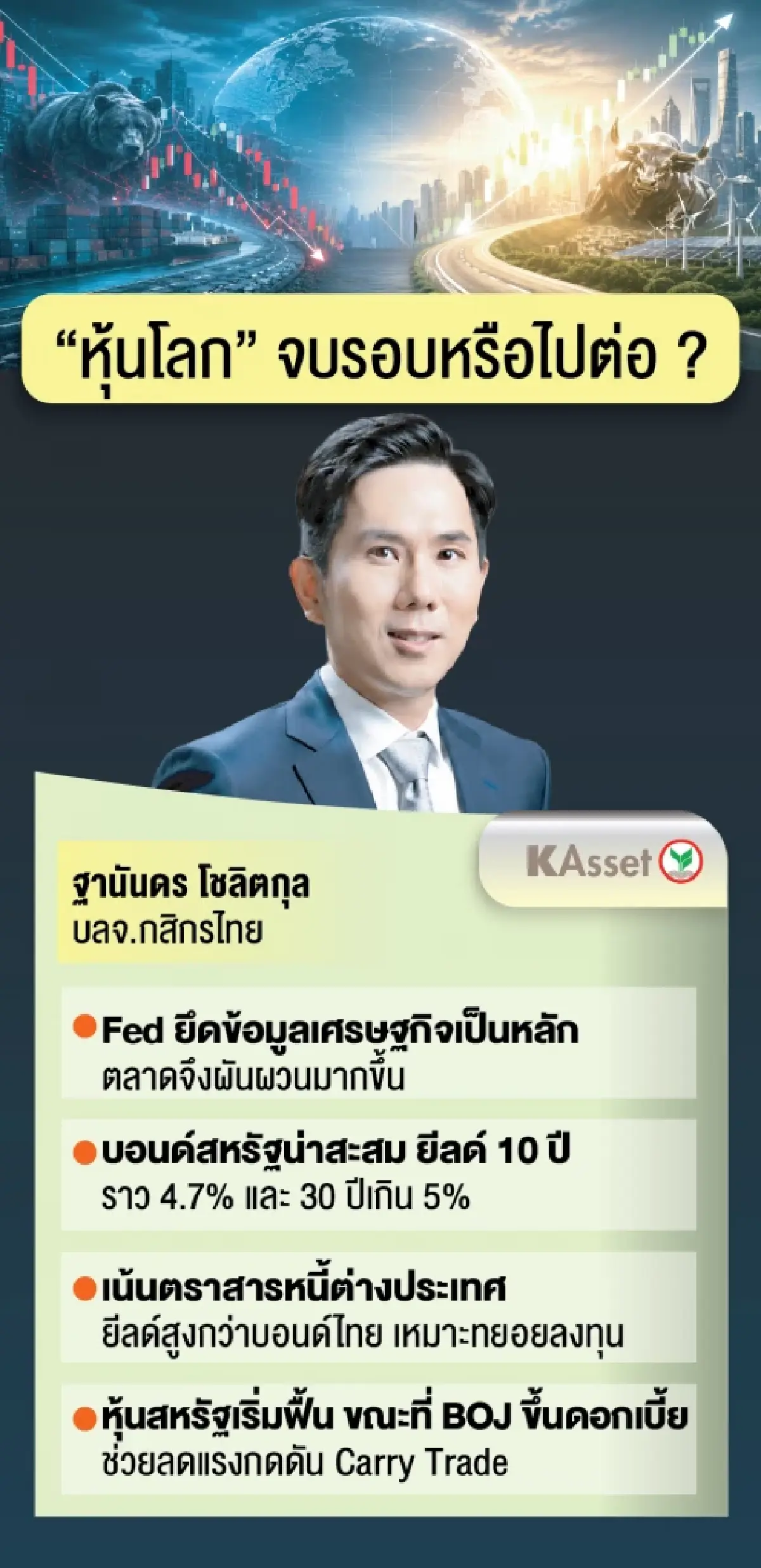 เปิดเกมลงทุน ‘หุ้นโลก’ กูรู ยกตลาดสหรัฐ-ญี่ปุ่นกองหน้า