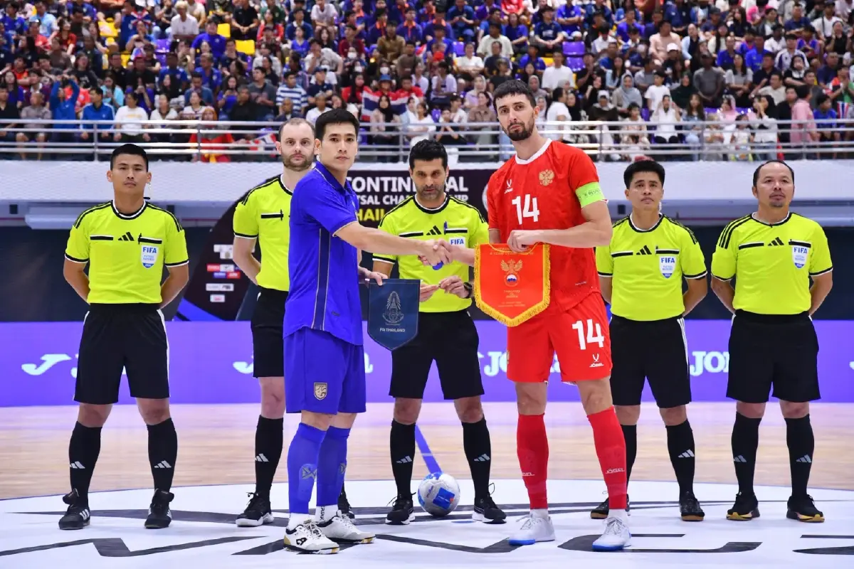ฟุตซอลไทย พ่าย รัสเซีย 1-7 จบอันดับ 3 ศึกคอนติเนนทัล ฟุตซอล 2026