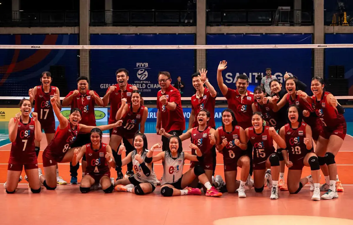 ดูสด โปรแกรมวอลเลย์บอลหญิง U17 ทีมชาติไทย ชิงแชมป์โลก 2026 รอบ 8 ทีม