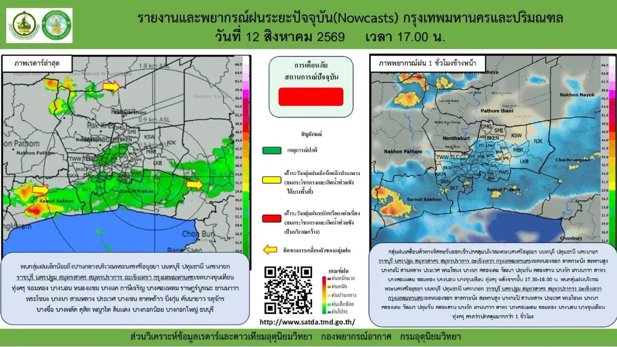 มรสุมพาดผ่าน อุตุฯ เตือนเหนือ-อีสาน ฝนตกหนัก 7 จว. ระวังน้ำท่วมฉับพลัน ทะเลคลื่นแรง