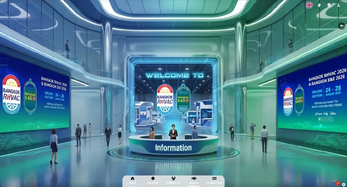 Bangkok RHVAC 2026 & Bangkok E&E 2026 Online Edition เชื่อมผู้ประกอบการไทยสู่ผู้ซื้อทั่วโลก 