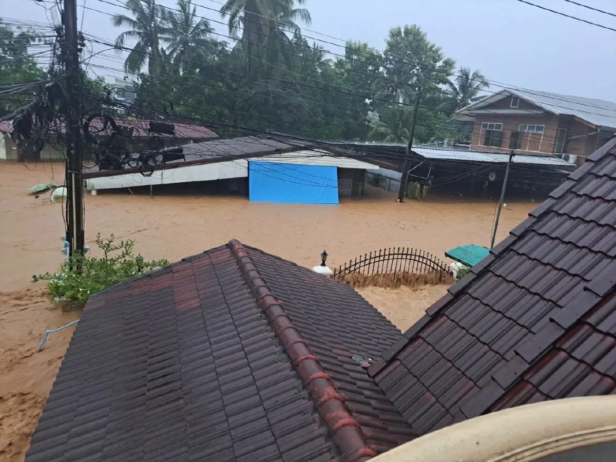 อช.ดอยภูคา ตั้งศูนย์ช่วยผู้ประสบภัย 'ลานดูเดือน' หลังน้ำป่าทะลัก อ.ปัว ถนนขาด-ไฟดับ