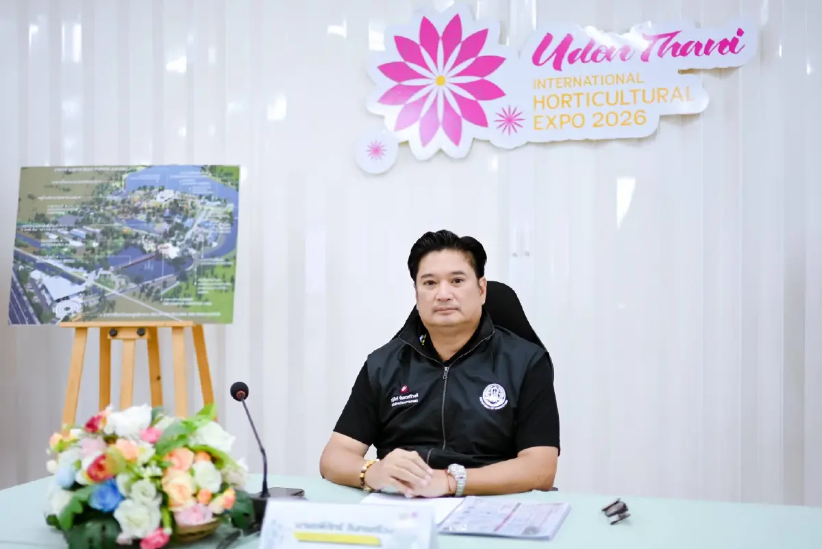 นับถอยหลัง ‘มหกรรมพืชสวนโลกอุดรฯ’  พร้อม 89.94% โชว์พื้นที่ชุ่มน้ำอลังการ