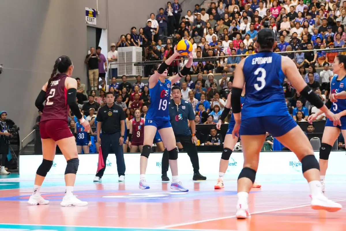 ถ่ายทอดสดวอลเลย์บอลหญิง 'ทีมชาติไทย พบ อินโดนีเซีย' SEA V Cup 2026