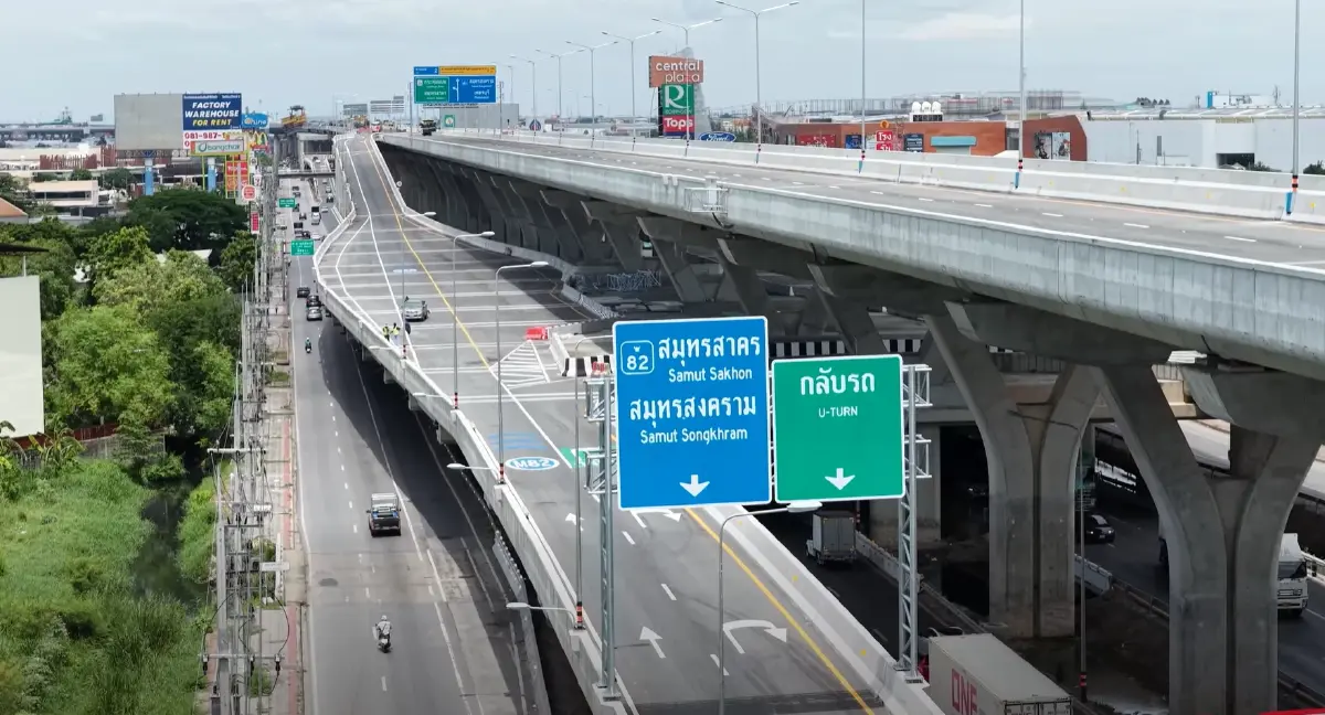 เปิดวิ่งฟรี ศุกร์นี้ มอเตอร์เวย์ M82 บนถนนพระราม 2 ตลอดสาย 25 กม.