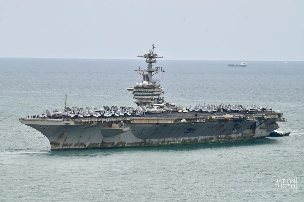 เรือบรรทุกเครื่องบินสหรัฐ USS Abraham Lincoln ถึงไทย ปักหมุดพัทยาพักผ่อน