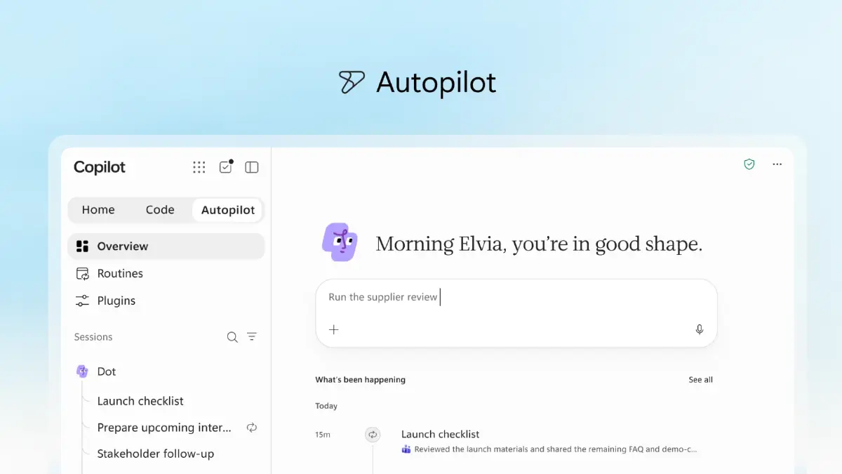 ไมโครซอฟท์ยกเครื่อง Copilot รวม Home-Code-Autopilot สู่ AI ครบวงจร