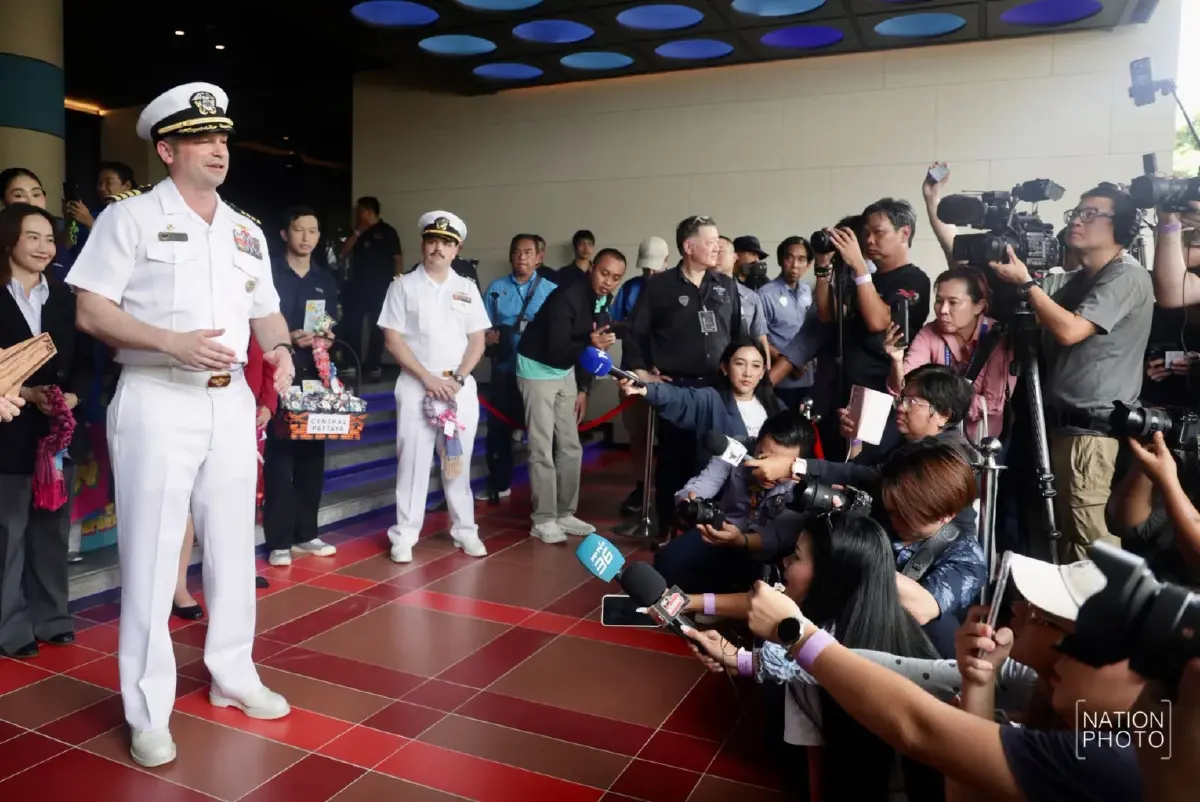 นายกเมืองพัทยา ต้อนรับกำลังพลเรือ USS Abraham Lincoln แวะพักผ่อน 2-6 ก.ย.69