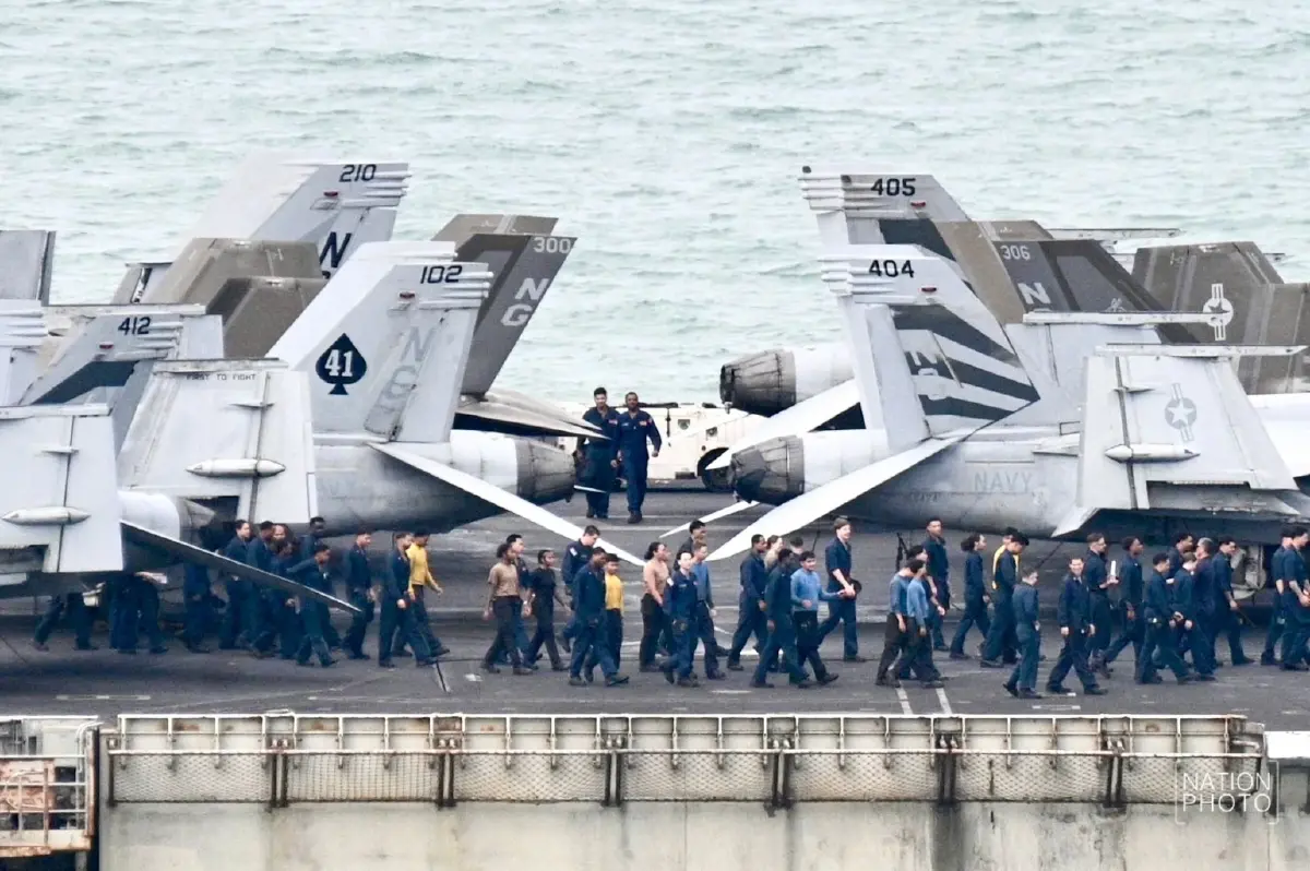 เรือบรรทุกเครื่องบินสหรัฐ USS Abraham Lincoln ถึงไทย ปักหมุดพัทยาพักผ่อน