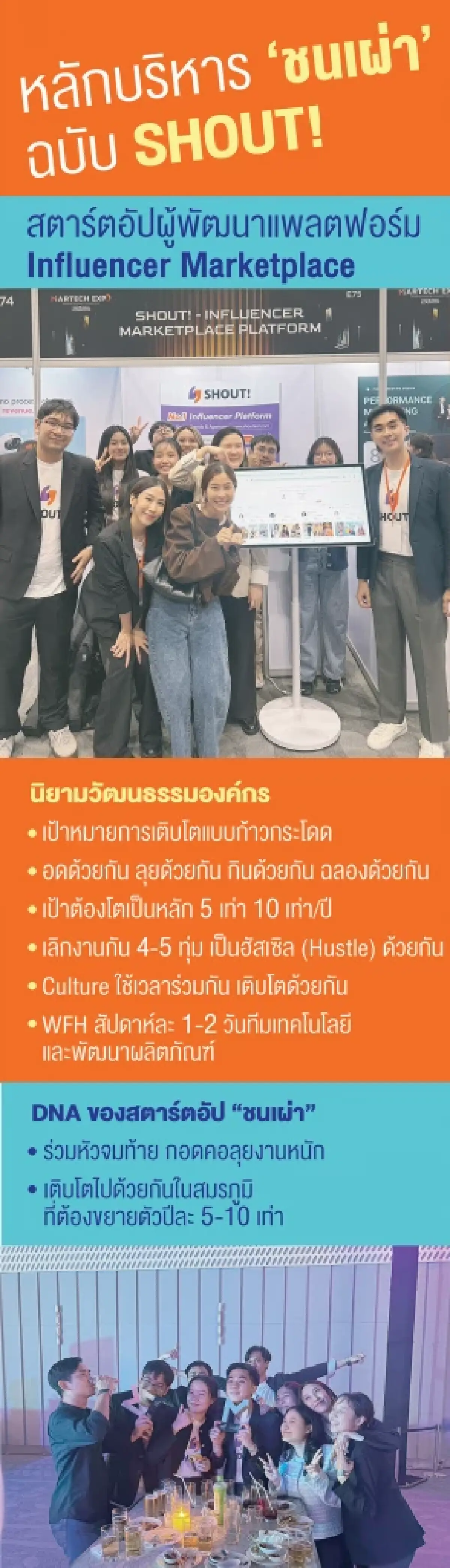 ถอดรหัส ‘SHOUT!’ บาลานซ์ฉบับชนเผ่า ลุยดึก-โตไว ถ้าถามหา WFH ไม่ต้องมา
