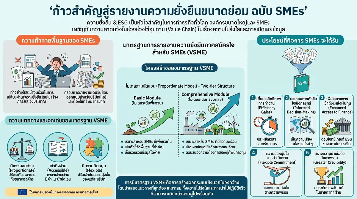 ก้าวสำคัญสู่รายงานความยั่งยืนขนาดย่อม ฉบับ SMEs