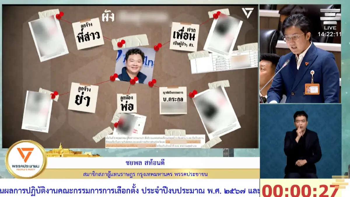 'ปชน.' ขยี้ข้อมูล 'จนท.ภท.' เอี่ยวฮั้ว สว. ข้องใจ 'กกต.' ไม่ฟ้อง