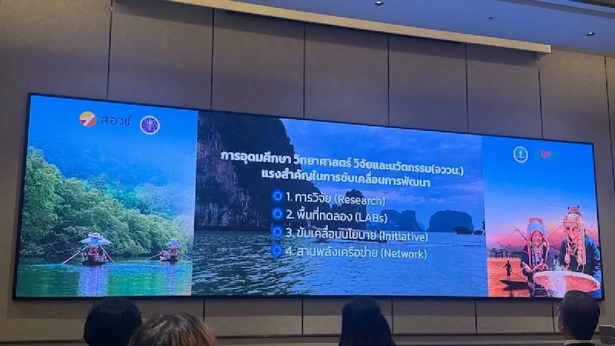 'สอวช.' ผนึก 'อพท.' ลุยการท่องเที่ยวเชิงฟื้นสร้าง นำร่อง 4 เดสทิเนชัน สร้างมูลค่าเศรษฐกิจ