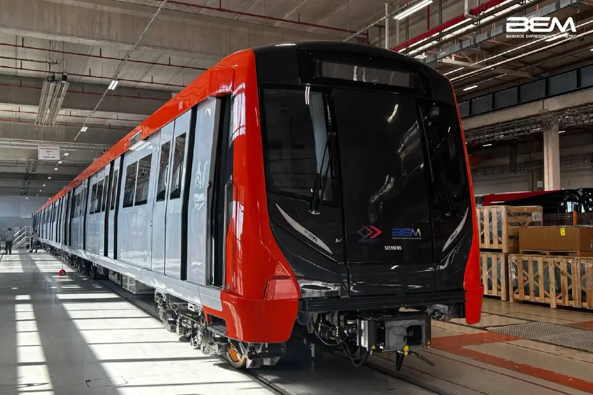 เปิดคืบหน้า 'รถไฟฟ้าสายสีส้ม' พ.ย.นี้รับขบวนแรก พร้อมวิ่งปี 70
