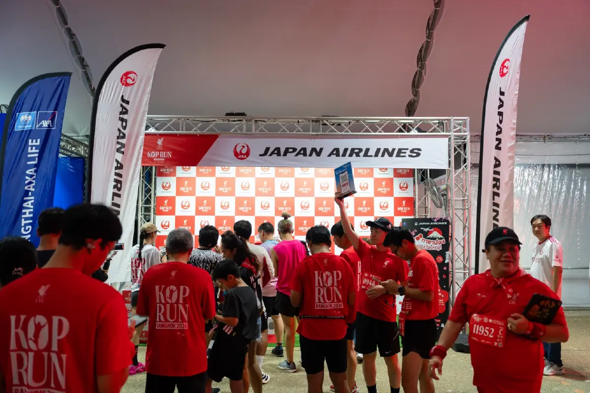 JAL หนุน KOP RUN Bangkok 2026 พาแฟนลิเวอร์พูลรวมพลังสร้างประสบการณ์วิ่งสุดประทับใจ 