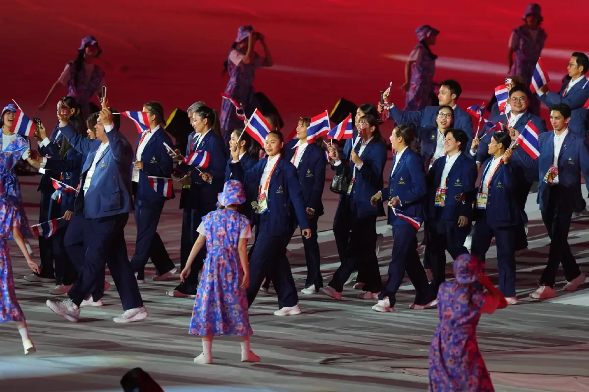 เปิดฉากแล้ว! พิธีเปิดเอเชียนเกมส์ 2026 'ทัดดาว-เฉลิมฉาน' ถือธงชาติไทยนำขบวน