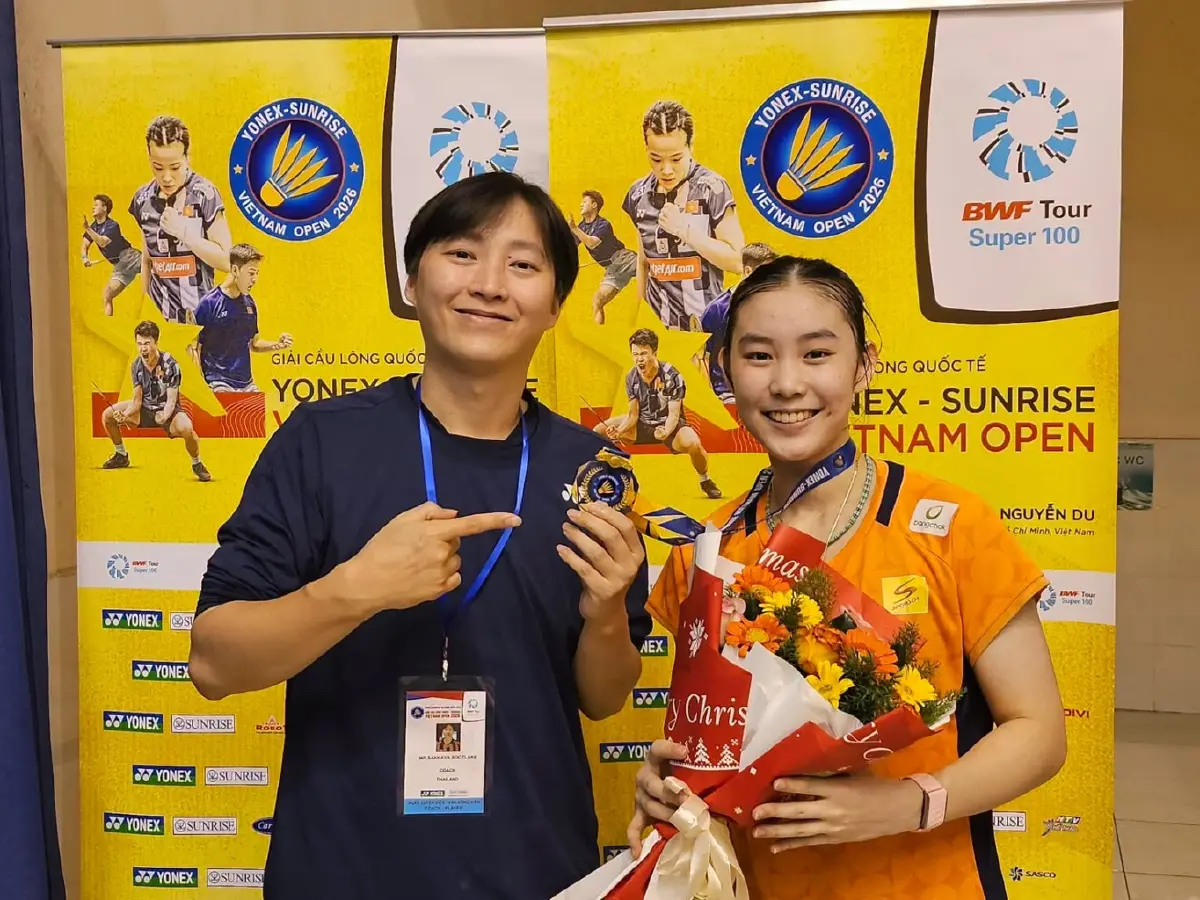 'ส้ม สรัลรักษ์' ฟอร์มดุ คว้าแชมป์แบดมินตันเวียดนาม โอเพน 2026