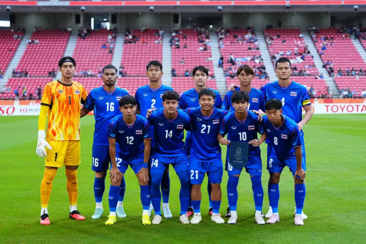 ผลบอล ทีมชาติไทย พลิกชนะ คีร์กีซสถาน 3-2 ประเดิมสนามเอเชียนเกมส์ 2026