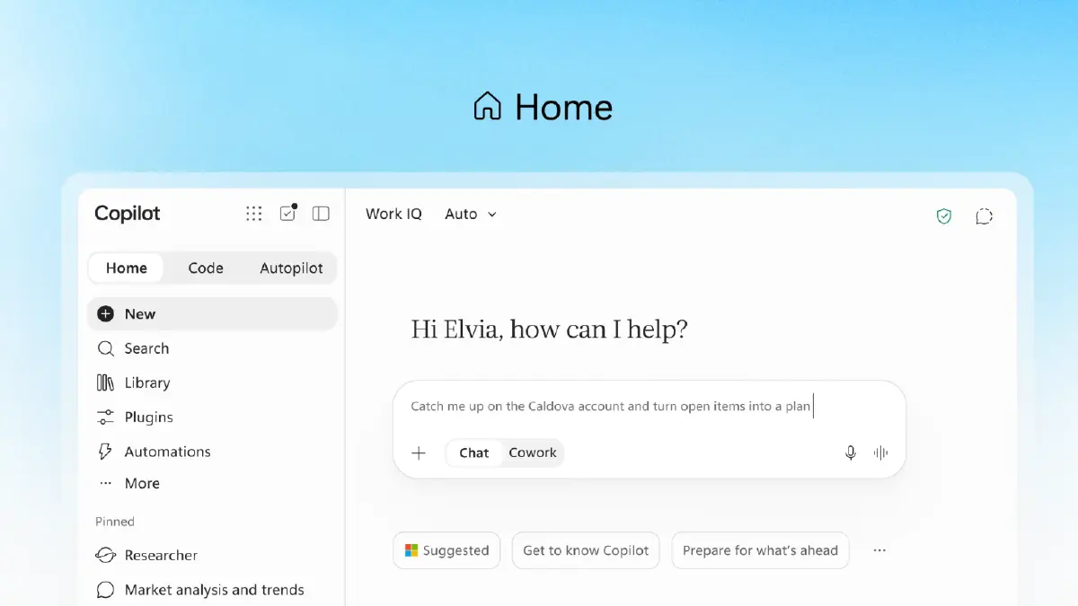 ไมโครซอฟท์ยกเครื่อง Copilot รวม Home-Code-Autopilot สู่ AI ครบวงจร