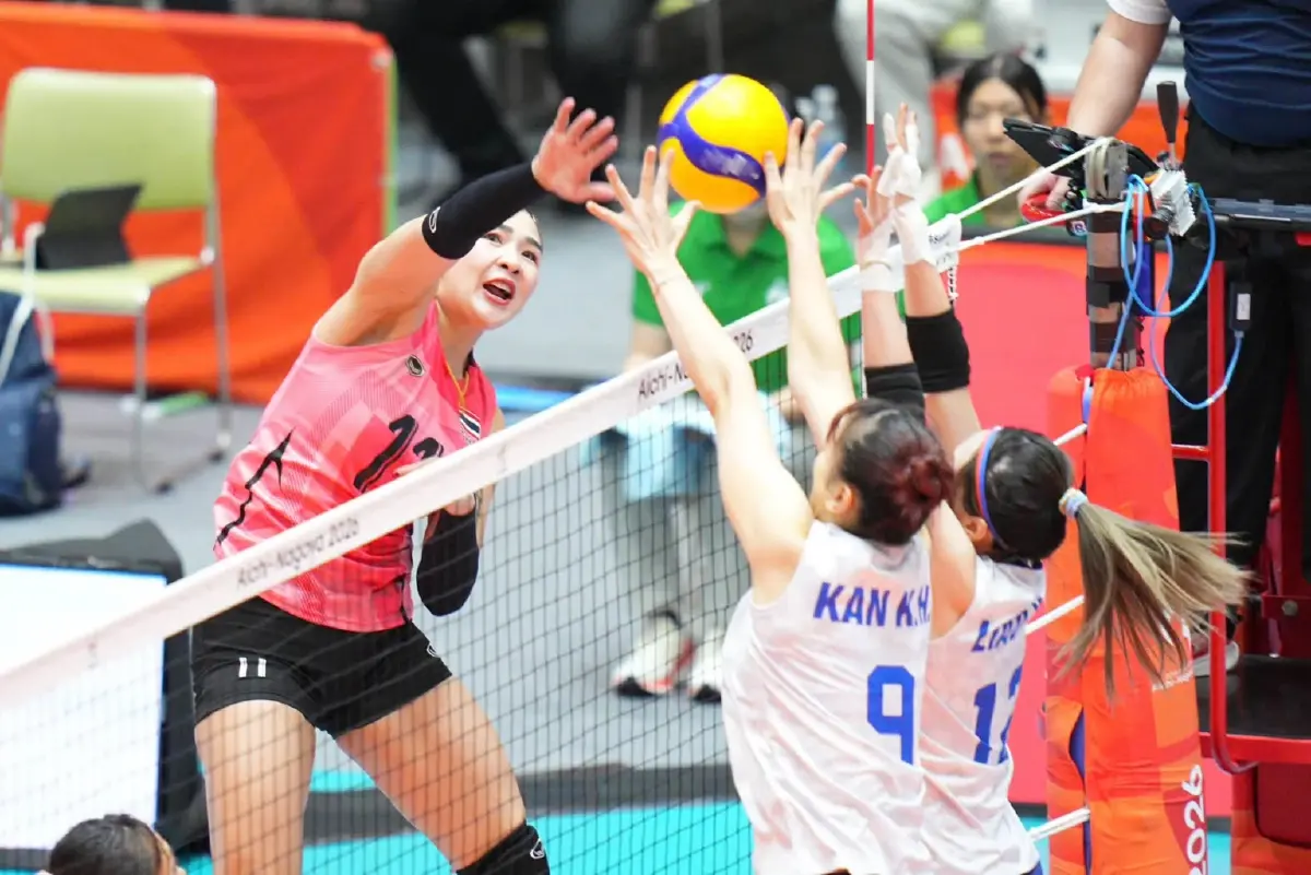 โปรแกรมวอลเลย์บอลหญิง ทีมชาติไทย เอเชียนเกมส์ 2026 รอบ 8 ทีมสุดท้าย