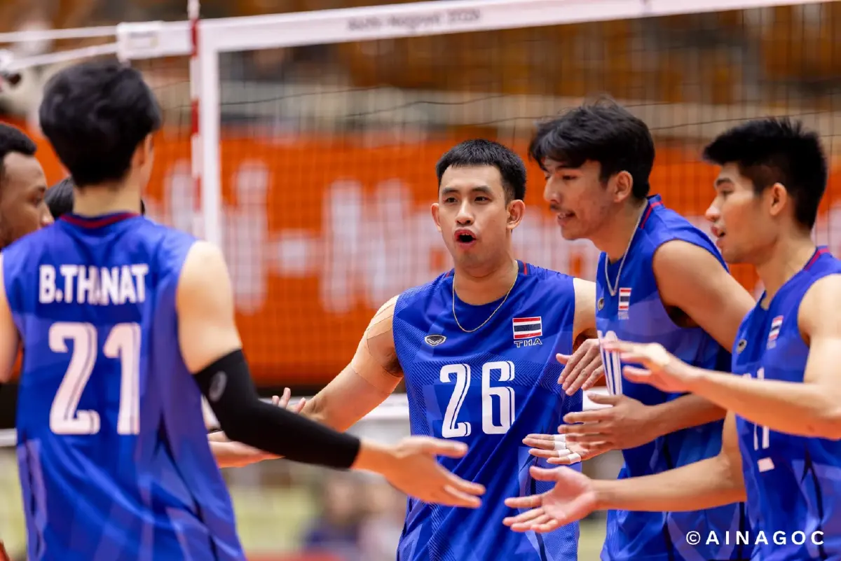 โปรแกรมถ่ายทอดสดวอลเลย์บอลชาย ทีมชาติไทย เอเชียนเกมส์ 2026 รอบ 8 ทีม